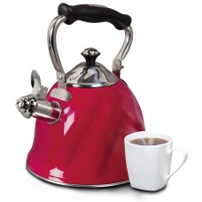 Mr. Coffee Alderton 2.3 Qt. Tea Stainless Steel Whistling Stovetop Kettle MCE1131